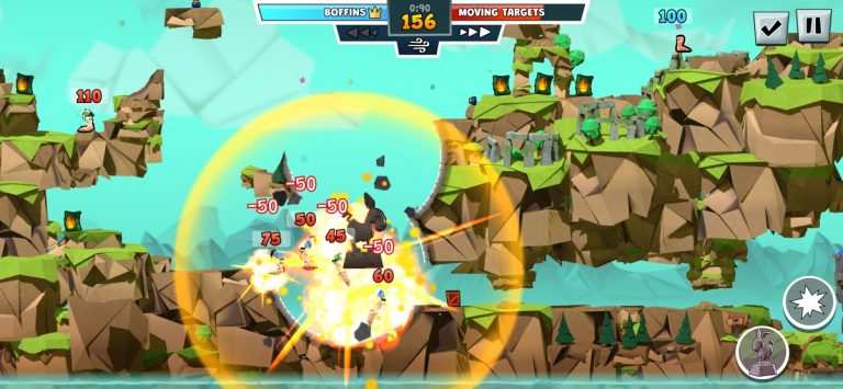 Worms Across Worlds для iOS — скриншот 3