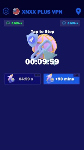 XNXX PLUS VPN для Android — скриншот 3