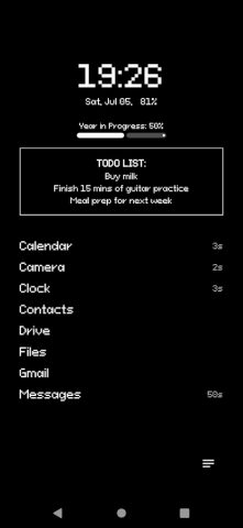 Z Launcher: Distraction-free для Android — скриншот 1