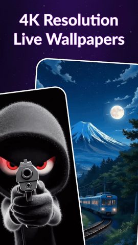 Живые обои 4K HD для Android — скриншот 4