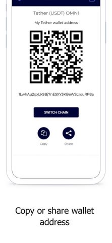 ZixiPay: Tether Wallet для iOS — скриншот 5