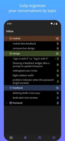 Zulip для iOS — скриншот 1