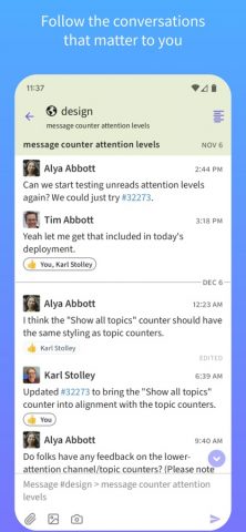 Zulip для iOS — скриншот 3