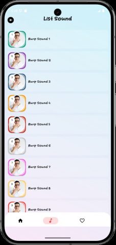 Звуки отрыжки для Android — скриншот 3