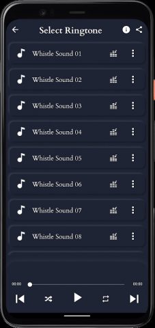 Звуки свистка для Android — скриншот 2