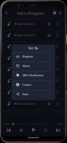 Звуки свистка для Android — скриншот 3