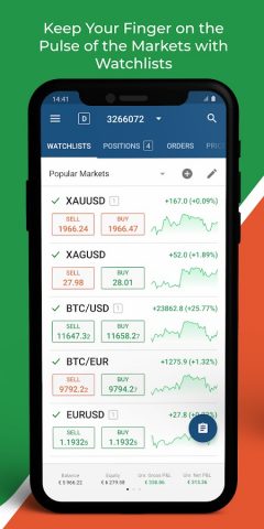 cTrader: Trading & Charting для Android — скриншот 3