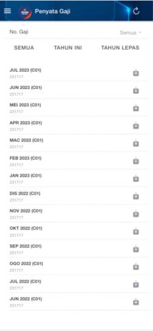 ePayslip JANM для iOS — скриншот 3