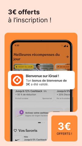 iGraal-Cashback & Codes Promos для Android — скриншот 4