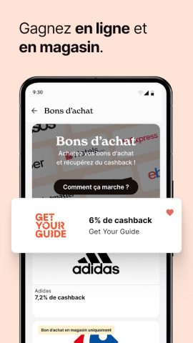 iGraal-Cashback & Codes Promos для Android — скриншот 5