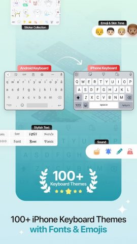 iPhone Keyboard iOS Emojis для Android — скриншот 1