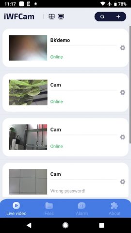 iWFCam для Android — скриншот 2