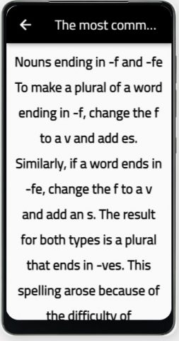 irregular plural nouns для Android — скриншот 1
