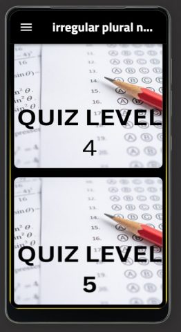 irregular plural nouns для Android — скриншот 3