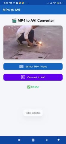 mp4 to avi converter для Android — скриншот 5