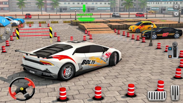 парковка автомобилей игра 3D для Android — скриншот 3