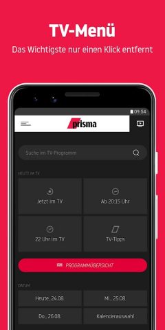 prisma – deine TV-Programm-App для Android — скриншот 2