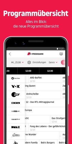 prisma – deine TV-Programm-App для Android — скриншот 3