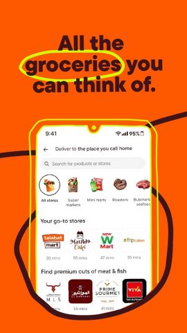 talabat: Food, grocery & more для Android — скриншот 3