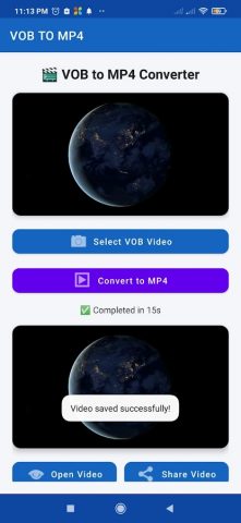 vob to mp4 converter для Android — скриншот 4