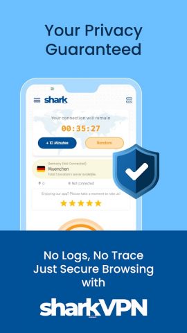 впнбесплатно — Shark VPN для Android — скриншот 4