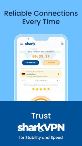 впнбесплатно — Shark VPN для Android — скриншот 5