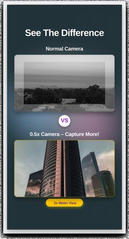 0.5x Camera for android — скриншот 2