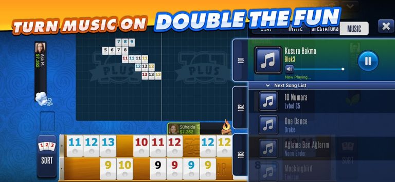 101 Okey Plus Rummy Board Game для Android — скриншот 3