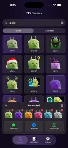 7TV Stickers from Twitch — скриншот 1