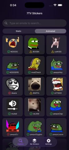 7TV Stickers from Twitch — скриншот 2