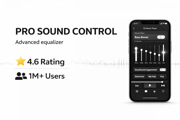 8D музыкальный плеер для Android — скриншот 3