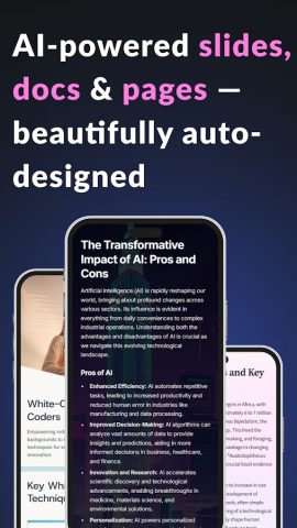 AI Presentation Maker & Slides для Android — скриншот 2