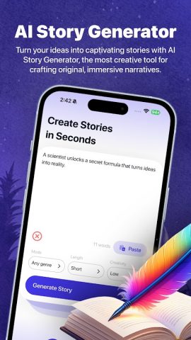 AI Story Generator — Story AI для Android — скриншот 2