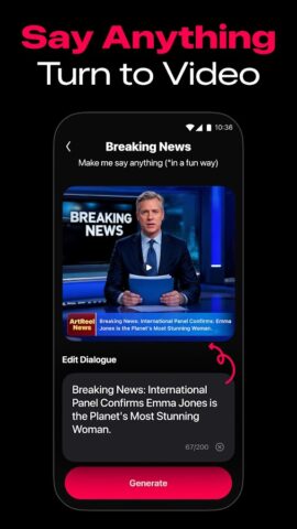 AI Video Generator — ArtReel для Android — скриншот 2