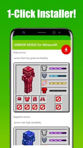 ARMOR MODS for Minecraft для Android — скриншот 4