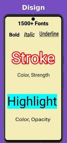 Add Text: Текст  Фото Редактор для Android — скриншот 2