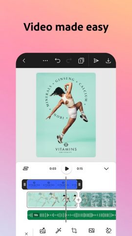 Adobe Express: AI Photo, Video для Android — скриншот 2