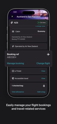 Air NZ для iOS — скриншот 3