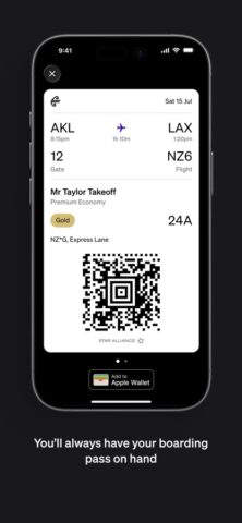 Air NZ для iOS — скриншот 5