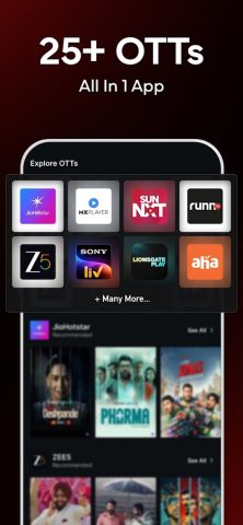 Airtel Xstream Play: 25+ OTTs для Android — скриншот 3