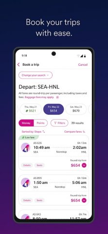 Alaska Hawaiian для Android — скриншот 4
