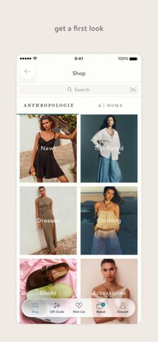 Anthropologie для iOS — скриншот 2