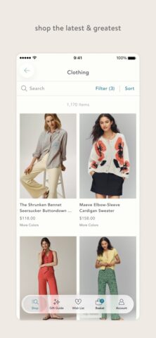 Anthropologie для iOS — скриншот 3
