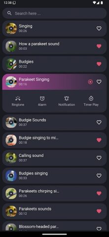 Appp.io — Попугай Звуки для Android — скриншот 1