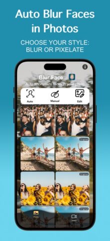Auto Blur Faces: Photo & Video для iOS — скриншот 2
