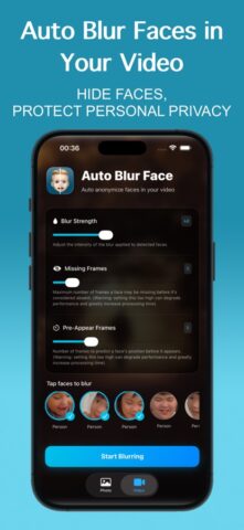 Auto Blur Faces: Photo & Video для iOS — скриншот 3
