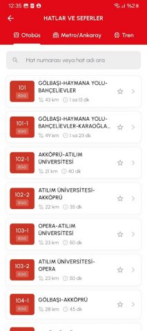 Başkent Mobil для Android — скриншот 3