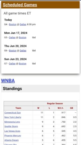 Basketball Reference для Android — скриншот 3