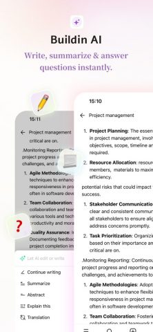 Buildin.AI-Docs, Notes & Tasks — скриншот 2