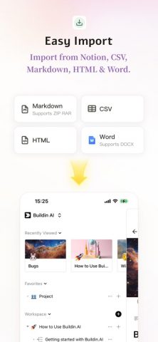 Buildin.AI-Docs, Notes & Tasks — скриншот 4